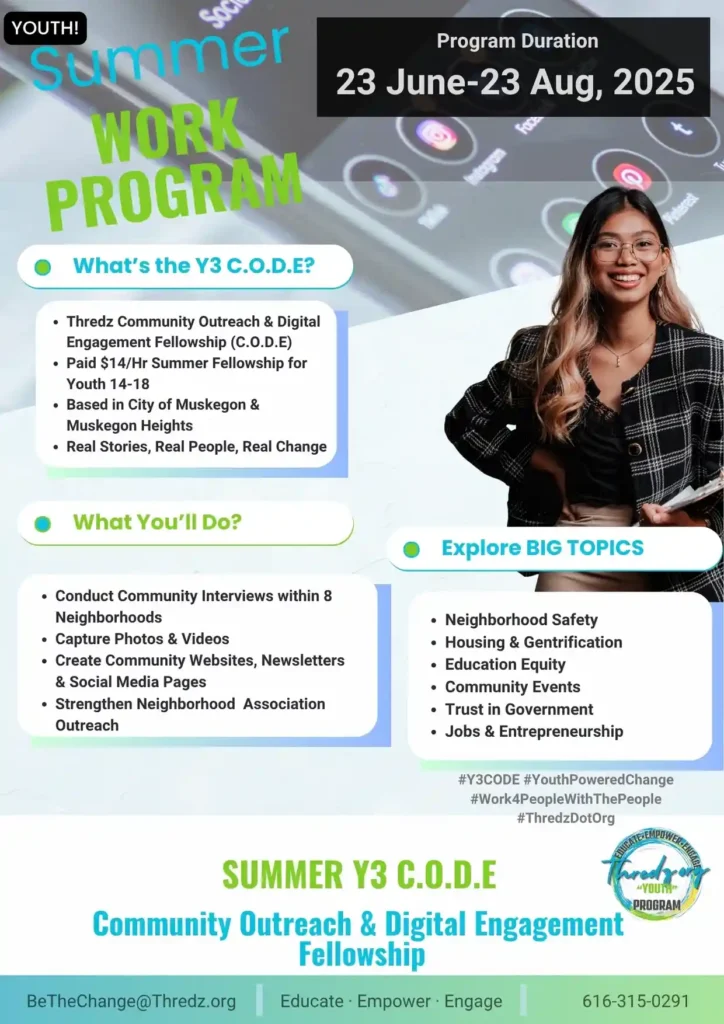 Summer work program information flyer