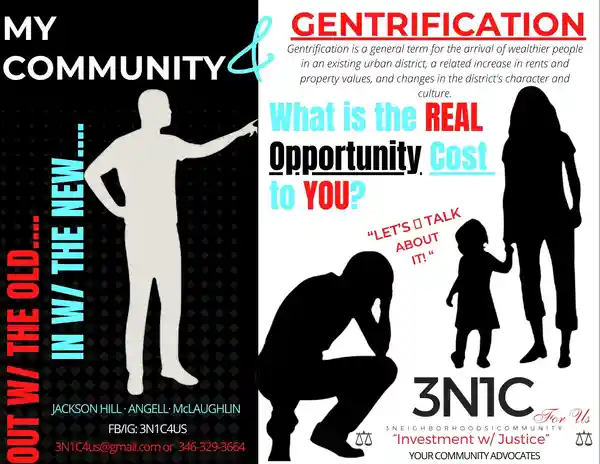 Community discussion on gentrification issues